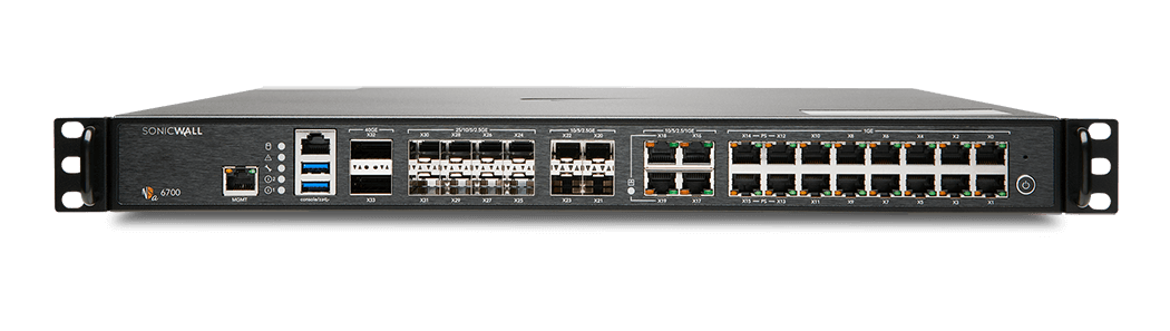 The SonicWall NSa 6700 is a next-generation firewall designed for customers in distributed enterprise corporate data centers.