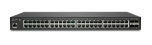 SonicWall Switch SWS14-48 with 48 ports, 4 SFP+, Non-PoE, compact form factor, energy-efficient design