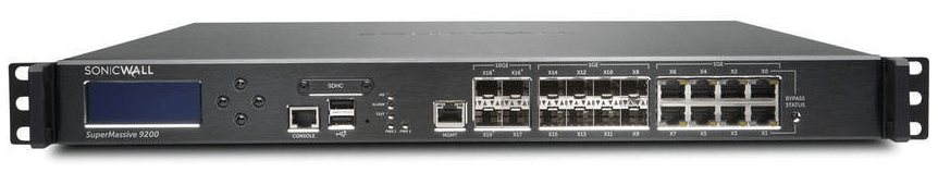 The SuperMassive 9200 Series Next-Generation Firewall is designed to deliver deep security to your enterprise at multi-gigabit speeds. The SonicWall SuperMassive 9200 high end firewalls support today’s largest, most complex and demanding security use cases.